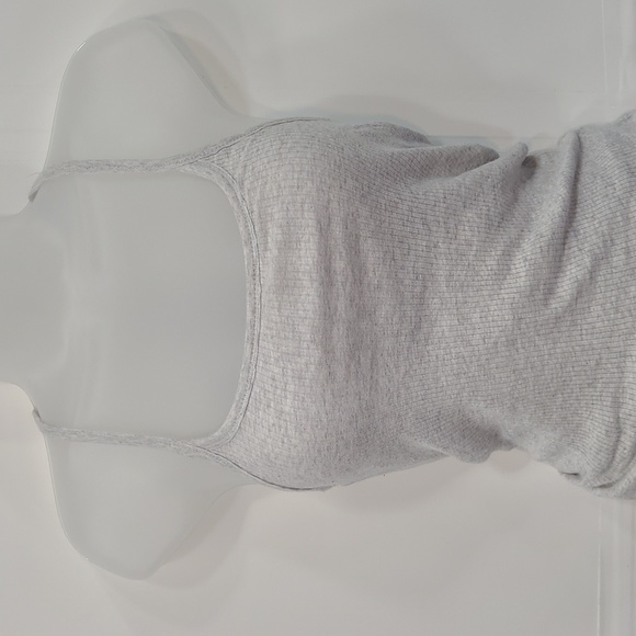 Am. Eagle Ribbed Racerback Tank Top Built-in Bra Fitted Stretchy Scoop Neck Sm. - Picture 12 of 16